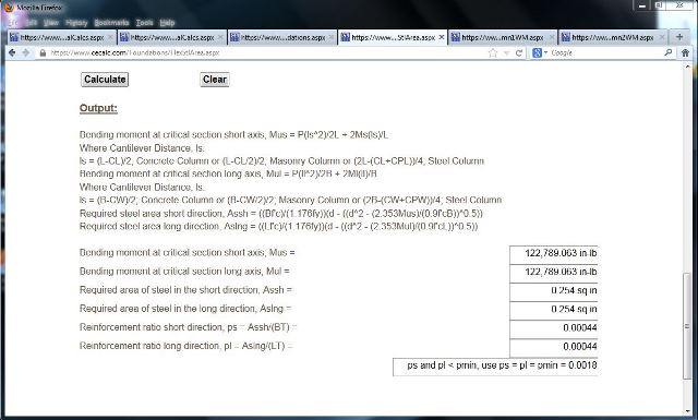 CECALC.com - Foundation Design Problem 1